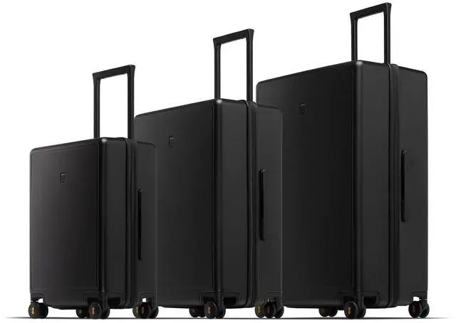 Main image of LEVEL8 Elegance Matte Luggage Set, 20 Inch Carry-on Luggage, 24&28 Large Suitcase Lightweight Hardside Suitcases with Wheels,Tsa Lock,3-Piece Set(20/24/28), Black