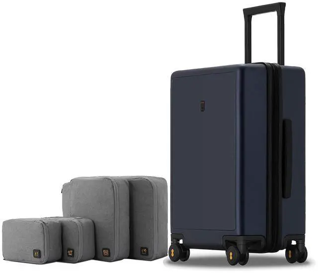 Main image of LEVEL8 Elegance Carry-on Suitcase, 20 Inch Carry on Luggage, Hardside Large Suitcases with Wheels, Tavel Bag with Tsa Lock, Navy Blue