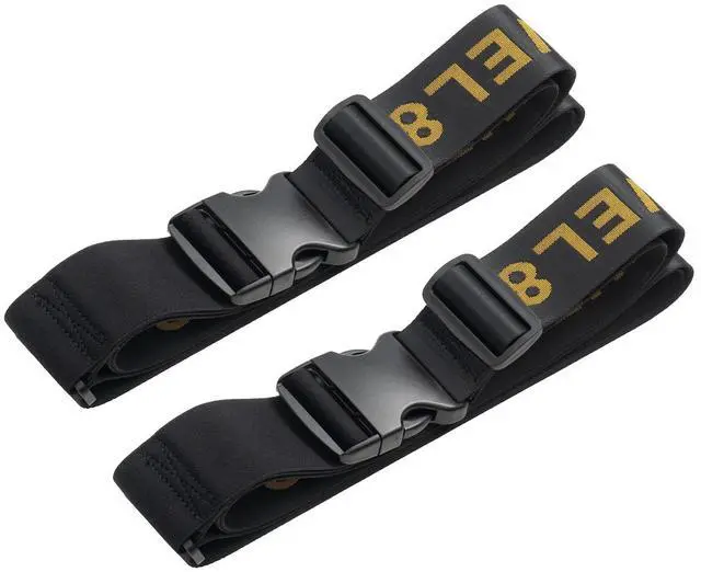 Alt view image 3 of 7 - LEVEL8 Luminous Luggage Sets 2 Piece with Luggage Straps, 20/28 inch