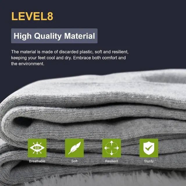 Alt view image 6 of 7 - LEVEL8 Zipperless Carry On Luggage with Mens Work Crew Socks