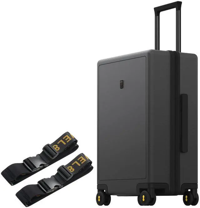 Main image of LEVEL8 Luminous 24 Inch Checked Luggage with Luggage Straps