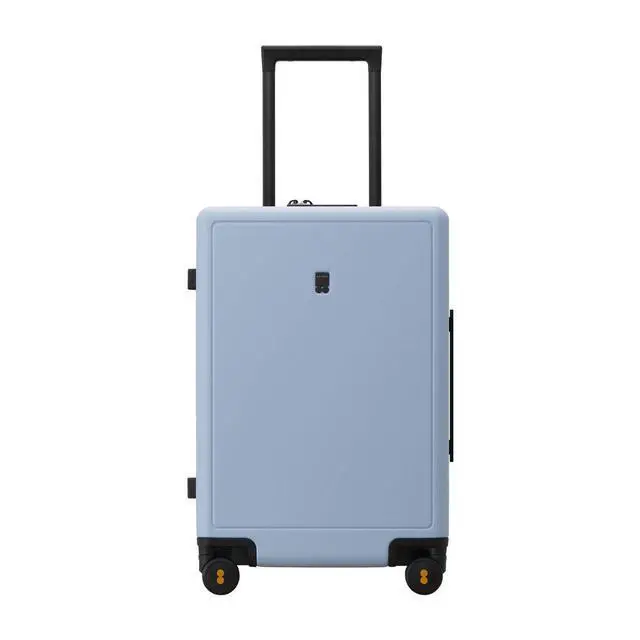 Alt view image 6 of 7 - LEVEL8 Elegance PC Matte Hardshell Luggage Set, 20" Carry-On and 24" Checked Medium Luggage - Light Blue