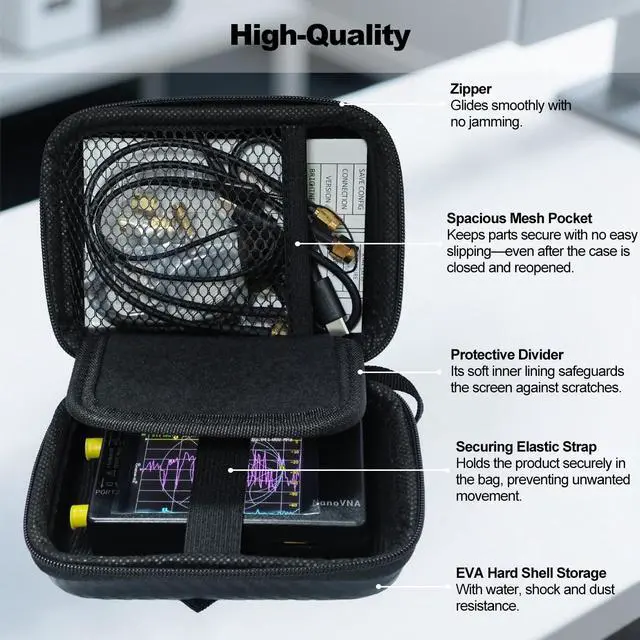 Alt view image 3 of 7 - AURSINC NanoVNA-H4 Vector Network Analyzer 9KHz -1.5GHz HF VHF UHF Antenna Analyzer + Handheld Antenna Cable - RF Coax SMA Male to UHF Female SO-239 Cable 2-Pack