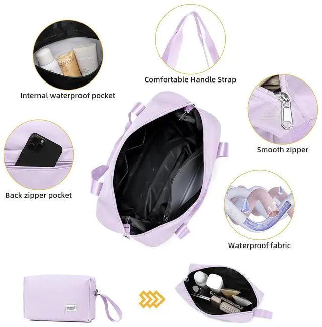 Alt view image 5 of 7 - LARVENDER Carry On Luggage 22x14x9 Airline Approved, 20 Inch Hardshell & Lightweight PP Carry On Suitcase for Women with Spinner Wheels TSA Lock, Lavender