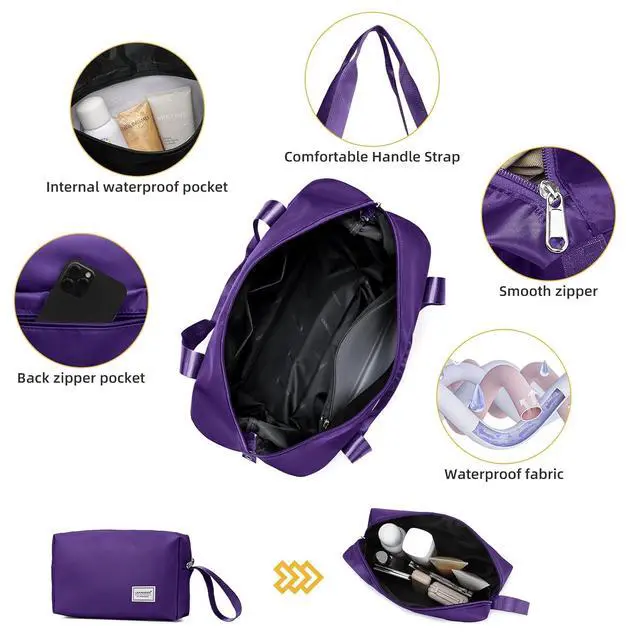 Alt view image 4 of 6 - LARVENDER Carry On Luggage 22x14x9 Airline Approved, 20 Inch Hardshell & Lightweight PP Carry On Suitcase for Women with Spinner Wheels TSA Lock, Grape Purple