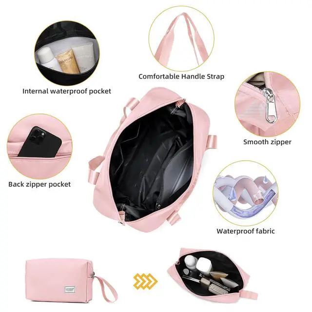 Alt view image 5 of 7 - LARVENDER Carry On Luggage 22x14x9 Airline Approved, 20 Inch Hardshell & Lightweight PP Carry On Suitcase for Women with Spinner Wheels TSA Lock, Light Pink