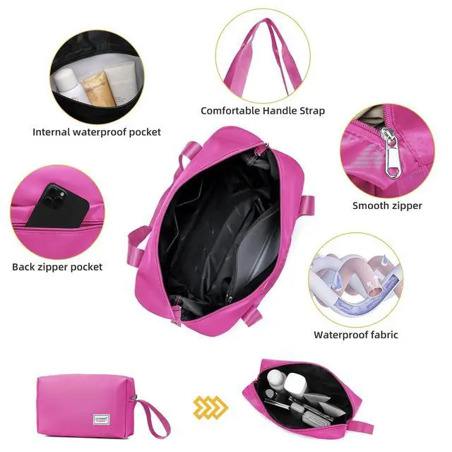 Alt view image 5 of 7 - LARVENDER Carry On Luggage 22x14x9 Airline Approved, 20 Inch Hardshell & Lightweight PP Carry On Suitcase for Women with Spinner Wheels TSA Lock, Magenta