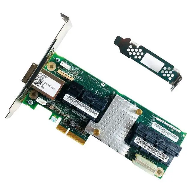 Alt view image 4 of 5 - 12Gb/s SAS Expander Card Adaptec AEC-82885T, 9-Connector (7X Internal SFF-8643 + 2X External SFF-8644), PCIe Slot Power, SES-2/SGPIO, for LSI HBA/RAID, TrueNAS unRAID Proxmox ESXi JBOD