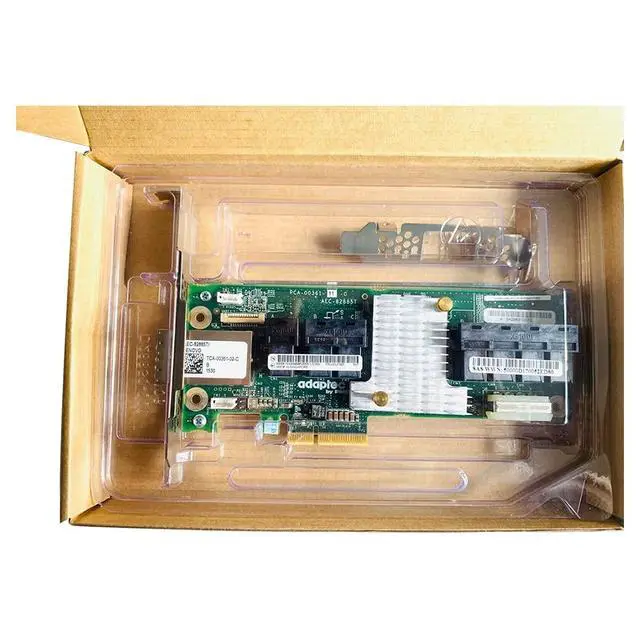 Alt view image 5 of 5 - 12Gb/s SAS Expander Card Adaptec AEC-82885T, 9-Connector (7X Internal SFF-8643 + 2X External SFF-8644), PCIe Slot Power, SES-2/SGPIO, for LSI HBA/RAID, TrueNAS unRAID Proxmox ESXi JBOD