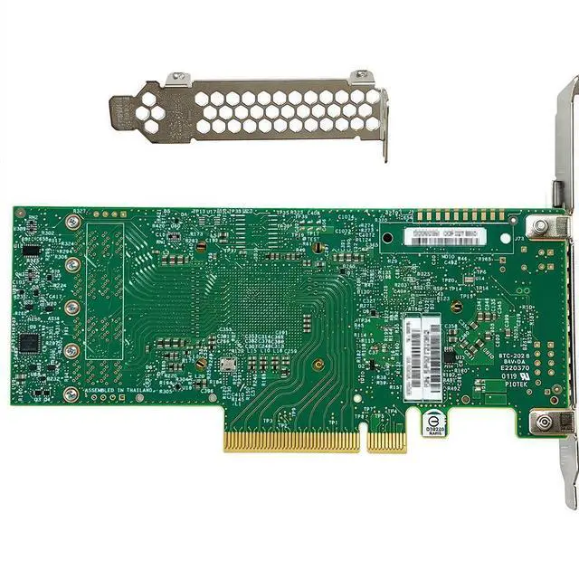 Alt view image 2 of 4 - SAS HBA Card Compatible with LSI 9400-16i IT Mode PCIe SATA Expansion Card, 16-Port 12Gbps PCIe 3.1, SAS Expander Support, SATA HBA Controller with 4X SFF-8643 Internal for ZFS TrueNAS unRAID NAS