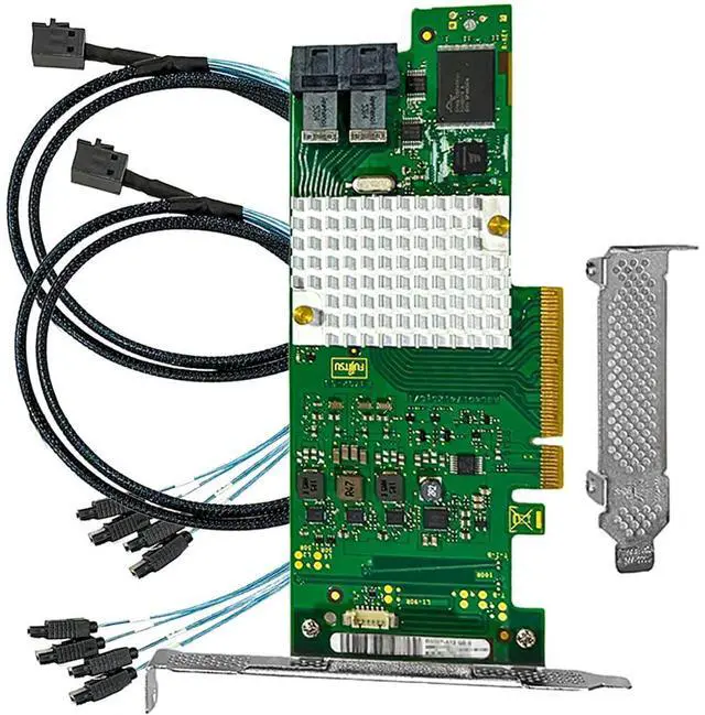 Main image of SAS HBA Card Compatible with LSI 9211 & 9300-8i IT Mode PCIe SATA Expansion Card, SAS Expander Support, 8-Port 12Gbs PCIe 3.0, HBA Controller with 2X SFF-8643 to 4X SATA Cables for NAS TrueNAS unRAID