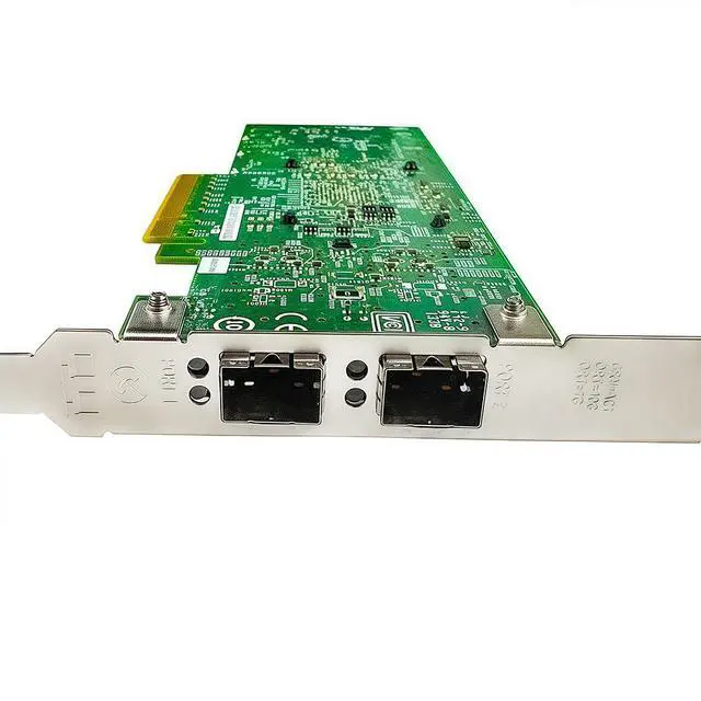Alt view image 2 of 5 - 10GbE SFP+ Network Card Compatible with BCM57810S PCIe Ethernet Card, 2 Ports SFP+ 10GBASE-SR/LR, PCIe 2.0, SR-IOV Jumbo Frames PXE iSCSI PCI Network Adapter