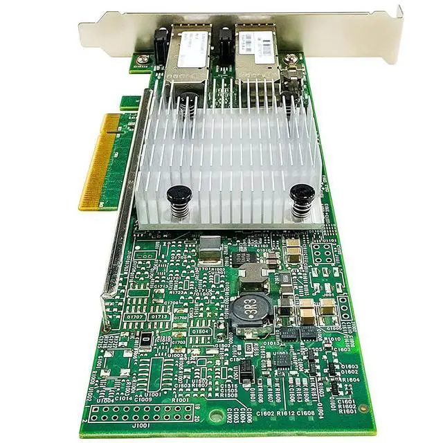 Alt view image 3 of 5 - 10GbE SFP+ Network Card Compatible with BCM57810S PCIe Ethernet Card, 2 Ports SFP+ 10GBASE-SR/LR, PCIe 2.0, SR-IOV Jumbo Frames PXE iSCSI PCI Network Adapter