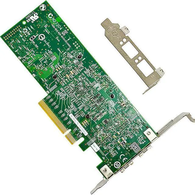 Alt view image 5 of 5 - 10GbE SFP+ Network Card Compatible with BCM57810S PCIe Ethernet Card, 2 Ports SFP+ 10GBASE-SR/LR, PCIe 2.0, SR-IOV Jumbo Frames PXE iSCSI PCI Network Adapter
