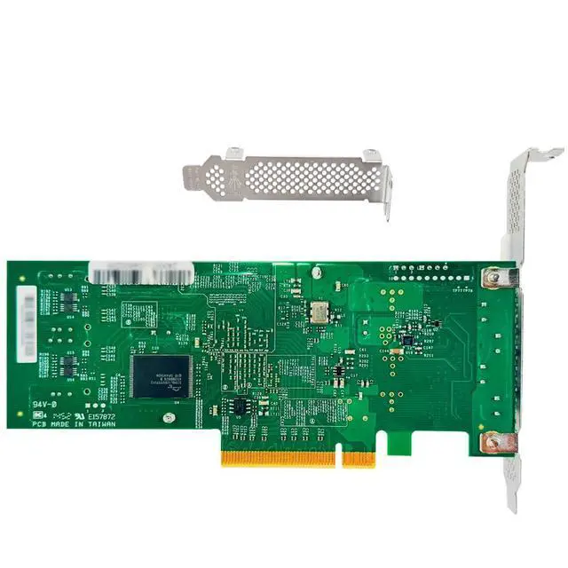 Alt view image 3 of 4 - SAS HBA Card Compatible with LSI 9211 & 9207-8i IT Mode PCIe SATA Expansion Card, 8-Port 6Gbps PCIe 3.0, Expander Support, HBA Controller with 2X SFF-8087 to 4X 8482 SAS Cables for TrueNAS unRAID NAS