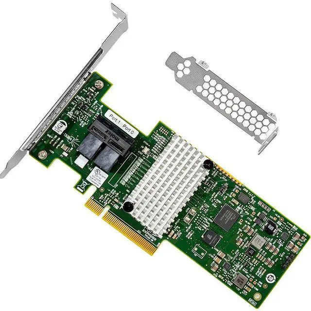 Main image of SAS HBA Card Compatible with LSI 9302-8i IT Mode PCIe SATA Expansion Card, 8-Port 12Gb/s PCIe 3.0 x8, SAS Expander Support, 2X SFF-8643 Internal, for ZFS TrueNAS unRAID NAS Home Lab HBA Controller
