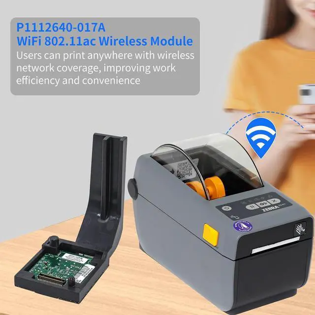 Alt view image 3 of 7 - P1112640-017C WiFi 802.11ac Wireless Module for Zebra ZD411 ZD611 ZD411D/T ZD611D/T Thermal Desktop Printer 203dpi 300dpi