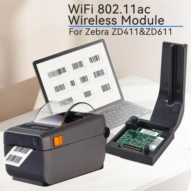 Alt view image 2 of 7 - P1112640-017C WiFi 802.11ac Wireless Module for Zebra ZD411 ZD611 ZD411D/T ZD611D/T Thermal Desktop Printer 203dpi 300dpi