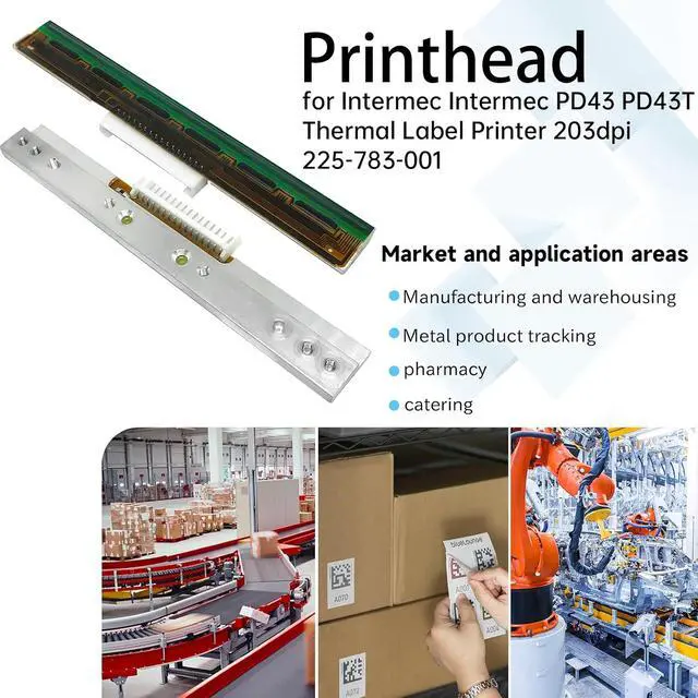 Alt view image 3 of 7 - 225-783-001 New Printhead for Intermec PD43 PC43 PD43T Thermal Label Printer 203dpi Original