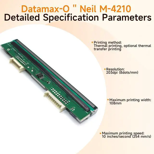 Alt view image 4 of 7 - PHD20-2260-01 New Printhead for Datamax M-Class M-4210 Mark II Thermal Barcode Printer OEM Replacement 203dpi