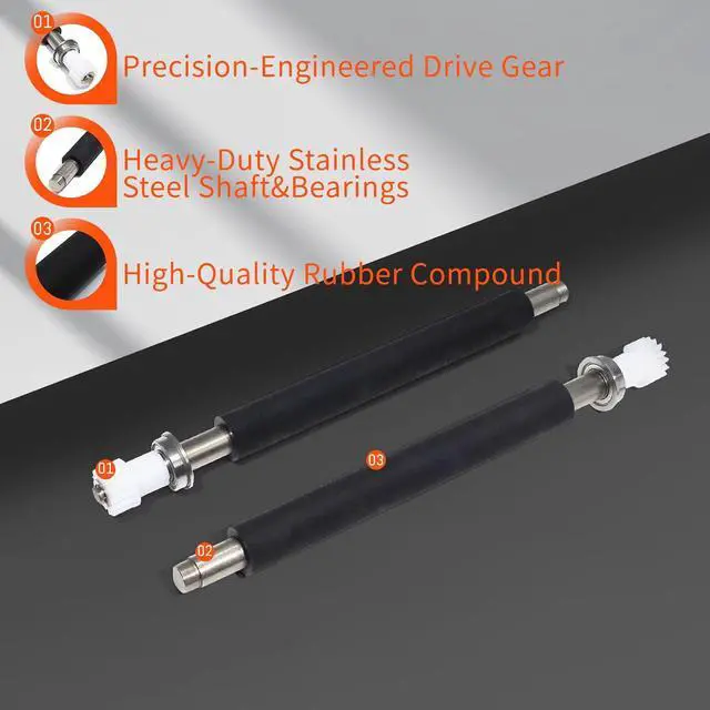 Alt view image 2 of 6 - 98-0510010-00LF Kit Platen Roller Kit for TSC MX240, MX340, MX640 Thermal Printer, MX Series, All DPI