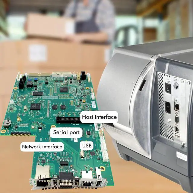 Alt view image 4 of 7 - GETPARTS 234-032S-001 Main Logic Board Mainboard for Intermec PM43 PM43C Thermal Printer 203dpi 300dpi 400dpi