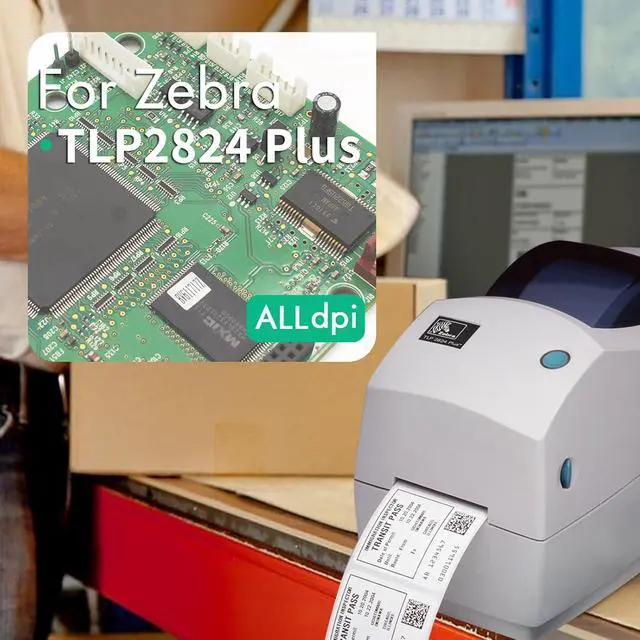 Alt view image 3 of 7 - P1012845-022 Main Control PCBA Mainboard for Zebra TLP2824 Plus Thermal Printer std. USB &Ethernet