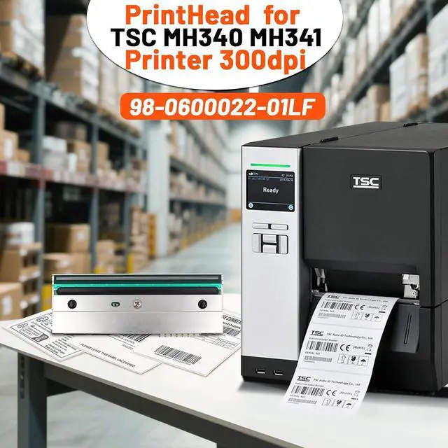 Alt view image 2 of 7 - GETPARTS 98-0600022-01LF New Printhead for TSC MH340 MH341 MU341 Thermal Label Printer OEM Replacement 300dpi PH-MH241-0005
