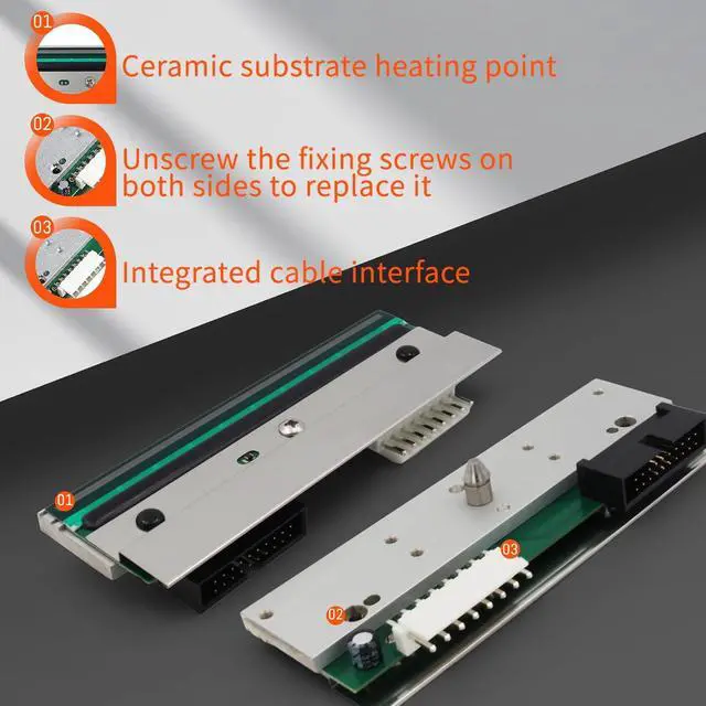 Alt view image 4 of 7 - GETPARTS 98-0600022-01LF New Printhead for TSC MH340 MH341 MU341 Thermal Label Printer OEM Replacement 300dpi PH-MH241-0005