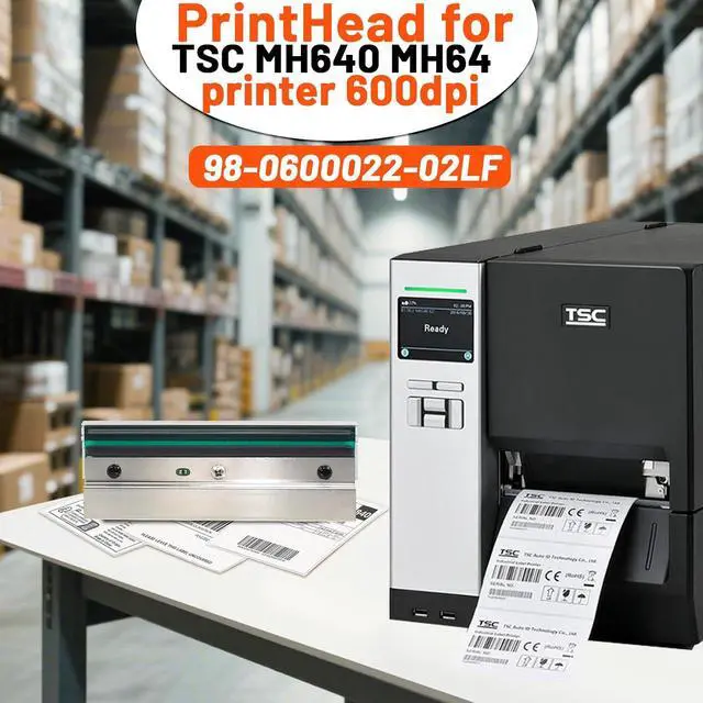 Alt view image 4 of 7 - GETPARTS 98-0600022-02LF New Printhead for TSC MH640 MH641 MU641 Thermal Label Printer OEM Replacement 600dpi PH-MH241-0003