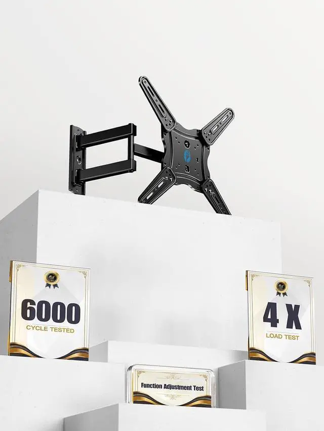 Alt view image 7 of 7 - Pipishell Full Motion TV Wall Mount for 26-65 inch Flat or Curved TVs up to 77 lbs, TV Bracket Wall Mount with Articulating Arms, Extension, Tilt, Swivel, Leveling, Max VESA 400x400mm, PIMF7