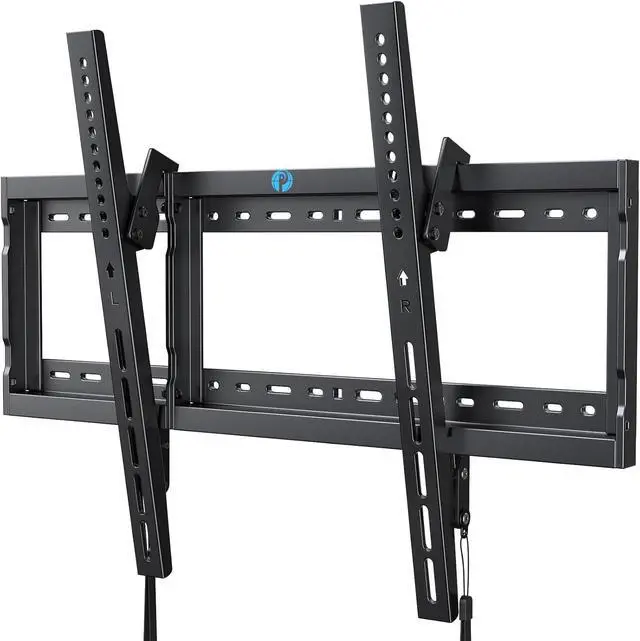 Main image of Pipishell Tilt TV Wall Mount Bracket Low Profile for Most 37-90 Inch LED LCD OLED Plasma Flat Curved TVs, Large Tilting Mount Fits 16"-24" Wood Studs Max VESA 600x400mm Holds up to 132lbs