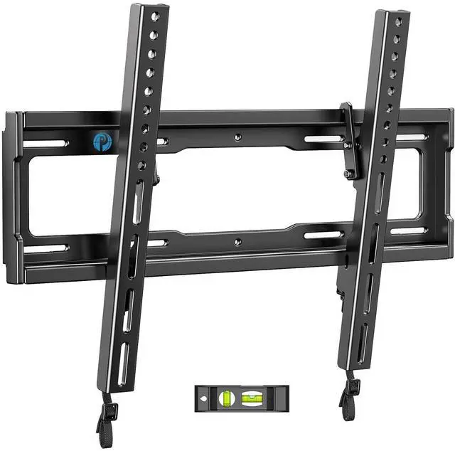 Main image of Pipishell Tilt TV Wall Mount Bracket Low Profile for Most 23-55 Inch LED LCD OLED 4K Flat Curved TVs up to 99lbs Max VESA 400x400mm, 8° Tilting for Anti-Glaring, Fits 8-16 inch Wood Stud
