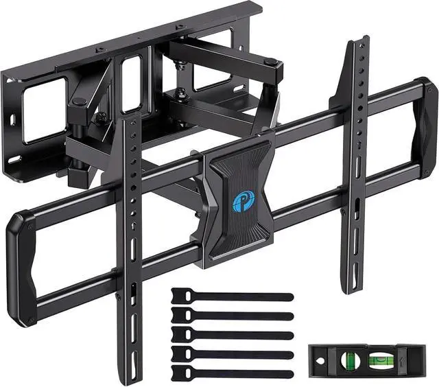 Main image of Pipishell Full-Motion TV Wall Mount for Most 3784 Inch TVs up to 100 lbs, Wall Mount TV Bracket with Dual Articulating Arms, Extension, Swivel, Tilt, Fits 16" Wood Studs, 600 x 400mm Max VESA, PILF8