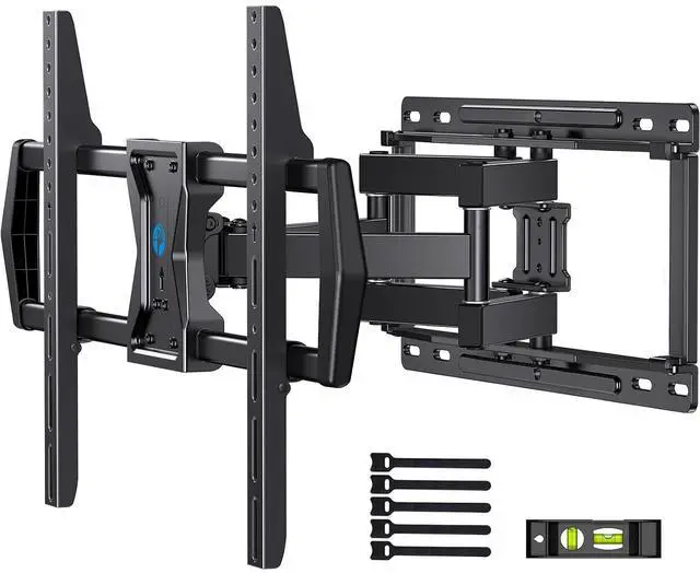 Main image of Pipishell Full Motion TV Wall Mount for Most 37-75 inch TVs, Wall Mount Bracket with Dual Articulating Arms, Swivel, Tilt, Max VESA 600x400mm up to 100 lbs, TV Mount Fits 12/16 Wood Studs, PILF6