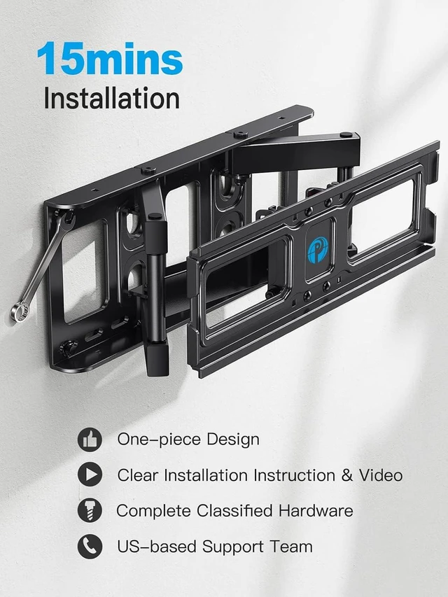 Alt view image 5 of 7 - Pipishell TV Mount for 26-74 inch LVs and Pipishell Full Motion TV Wall Mount for 42-85 inch LED TVs