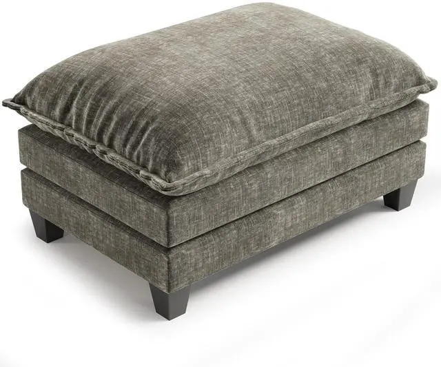 Main image of Amada Ottoman for Modular Sectional Cloud Sofa, Chenille Deep Seat Movable Couch Stool with Thick 2-Layer Cushion for for Apartment, Living Room and Bedroom, Light Greenish Gray