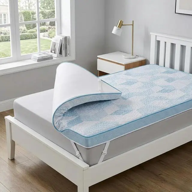 Alt view image 2 of 7 - PERLECARE 3 Inch Twin Mattress Toppers Medium Firm Cooling Gel Memory Foam Mattress Topper with Breathable Bamboo Viscose for Pressure Relief, Washable & Non-Slip, CertiPUR-US® Certified & Oeko-Tex