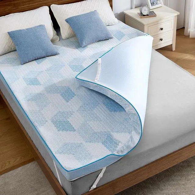 Alt view image 3 of 7 - PERLECARE 3 Inch Full Mattress Toppers Medium Firm- Cooling Gel Memory Foam Mattress with Breathable Bamboo Viscose for Pressure Relief, Washable & Non-Slip, CertiPUR-US® Certified & Oeko-Tex