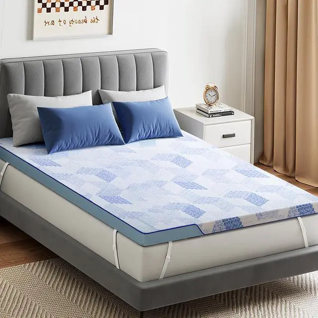 Alt view image 7 of 7 - PERLECARE 3 Inch Full XL Medium-Firm Memory Foam Mattress Topper, CertiPUR-US®, Cooling Bamboo Cover, Removable&Washable, Oeko-Tex Certified
