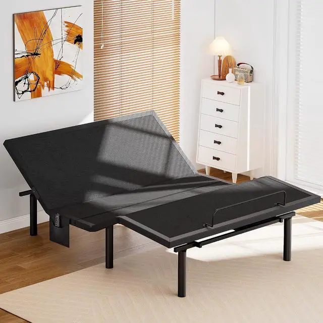 Main image of Amada Full Adjustable Bed Frame, Electric Base with Wireless Remote, 4 USB Ports, LED Night Light, Head & Foot Incline, Zero Gravity, Anti-Snore - 01B-F