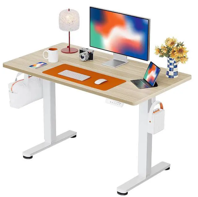 Main image of ErGear Height Adjustable Electric Standing Desk, 40 x 24 Inches Sit Stand up Desk, Memory Computer Home Office Desk, Natural