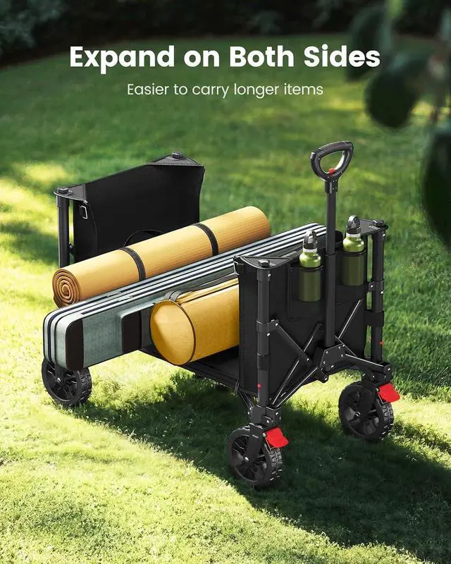 Alt view image 3 of 7 - AMADA HOMEFURNISHING Wagon Cart Foldable