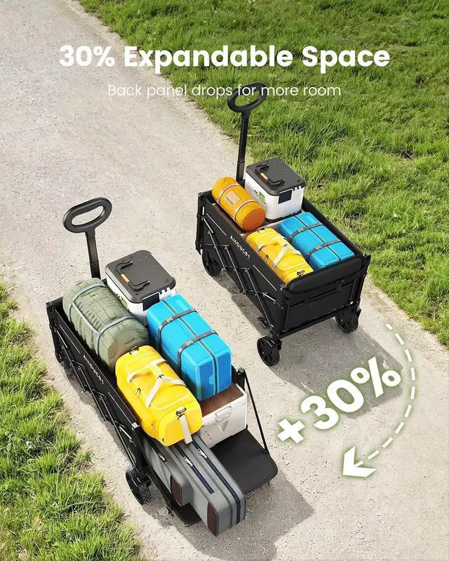 Alt view image 6 of 7 - AMADA HOMEFURNISHING Wagon Cart Foldable