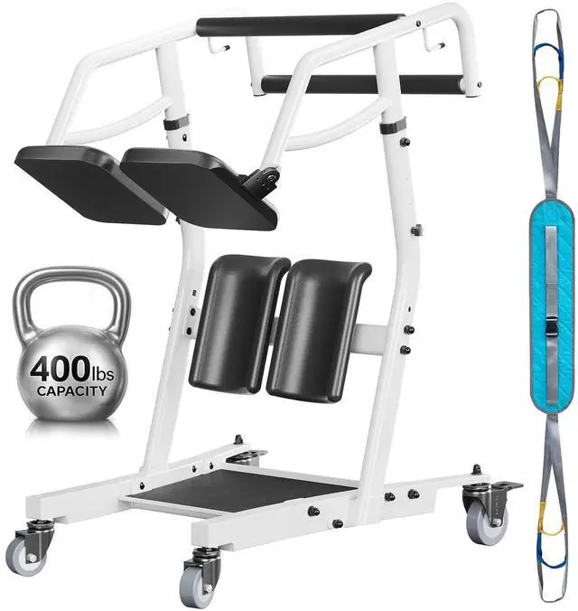 Main image of PERLECARE Sit to Stand Lift for Elderly, Stand Assist with Adjustable Height Options, Safety Belt and Lockable Smooth Casters, Easy Operation, Ideal for Post-Surgery Recovery and Disabled Individuals