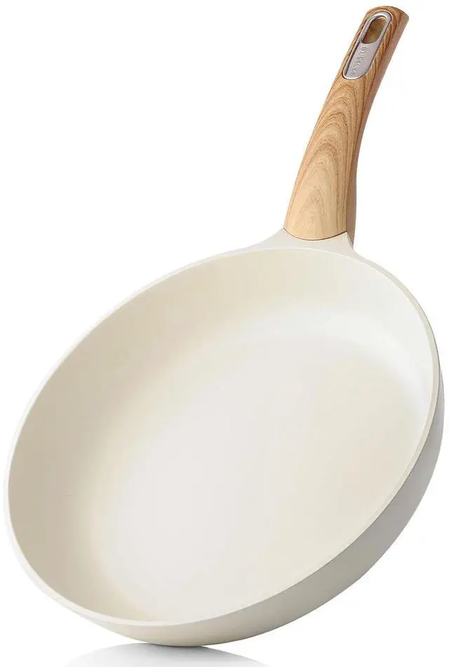 Alt view image 3 of 7 - 8in Ceramic Nonstick Frying Pan with 2.6QT Casserole Pot