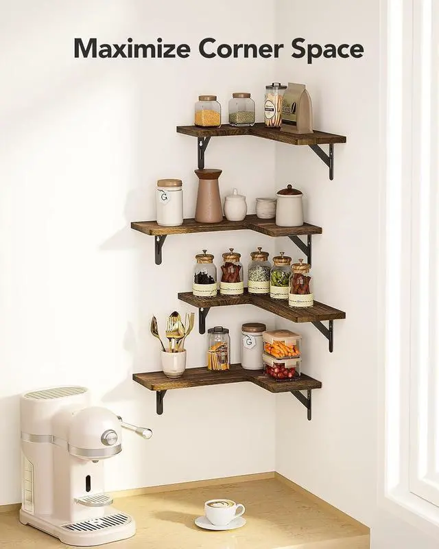 Alt view image 7 of 7 - AMADA HOMEFURNISHING Floating Shelves, Shelves for Wall Decor