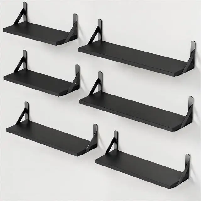 Main image of AMADA HOMEFURNISHING Wall Shelves Set of 9, Floating Shelves for Wall Decor, Shelves for Living Room & Bathroom