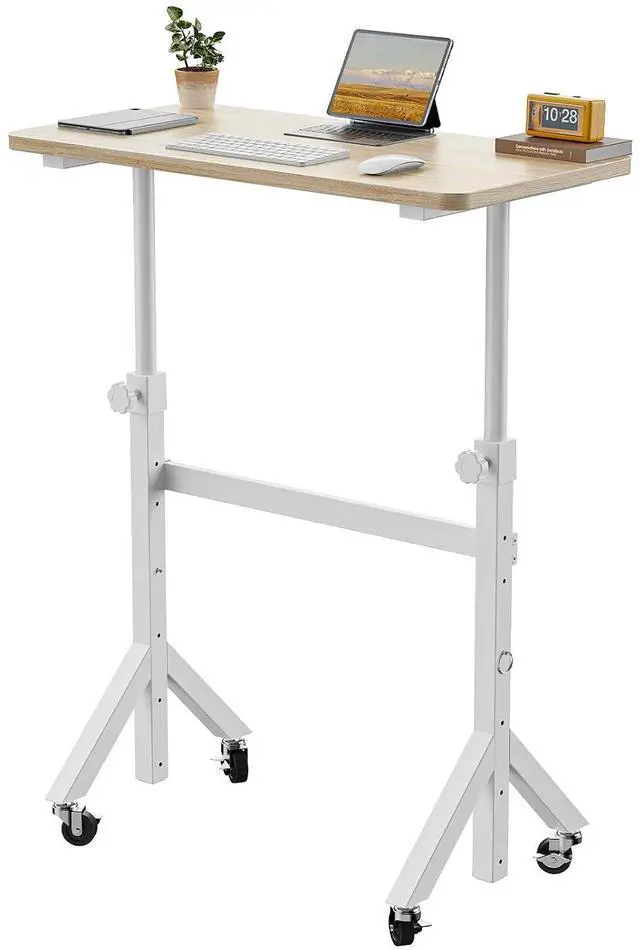 Main image of ErGear Small Standing Desk Adjustable Height, 6 Height Settings Up to 46.5, Walking Pad Desk with Triangular Leg Design, Smooth Mobility with Lockable Wheels, Standing Desk for Walking Pad