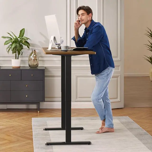 Alt view image 2 of 7 - ErGear Dual Motor Standing Desk Frame, Electric Adjustable Legs Compatible Desktop Size 44-90, 264 lbs Weight Capacity, 4 Memory Height Settings Stand up Desks Base, Black Frame Only